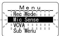 OLYMPUS WS-320M - Microphone Sensitivity (Mic Sense) - 3