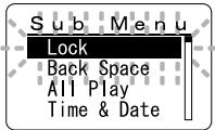 OLYMPUS WS-320M - Sub Menu Setting - 4