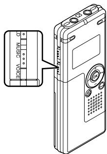 OLYMPUS WS-320M - Switching Between the Voice Recorder and Music Player - 1