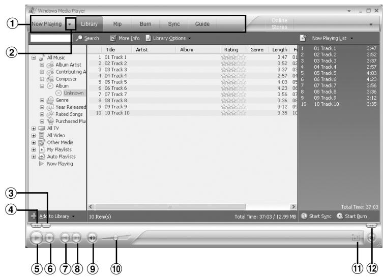 OLYMPUS WS-320M - Windows Media Player 10 - 1