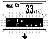 OLYMPUS WS-320M - Erasing One File at a Time - 5