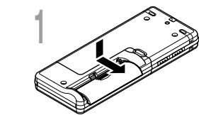 OLYMPUS WS-320M - Inserting Battery - 1