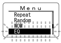 OLYMPUS WS-320M - When Changing the User Equalizer - 1
