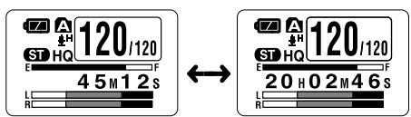 OLYMPUS WS-320M - ① Recording level meter - 1