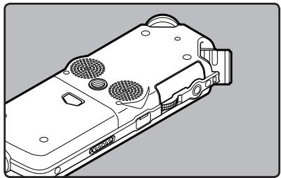 OLYMPUS LS-10 - Close the card cover securely. - 1