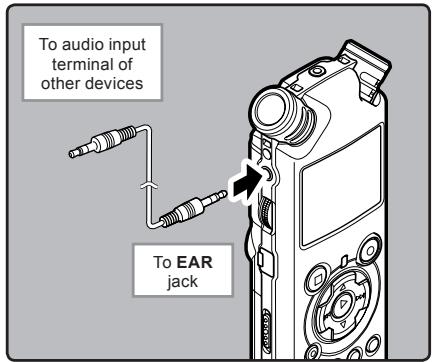OLYMPUS LS-10 - Recording the Sound of This Recorder with Other Devices: - 1