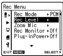 OLYMPUS LS-10 - Menu Setting Method - 3