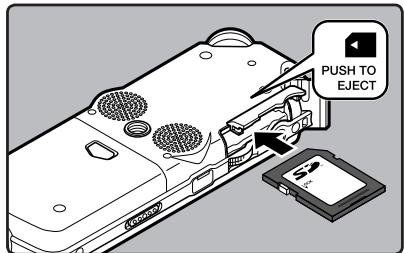 OLYMPUS LS-10 - Inserting a Card - 3