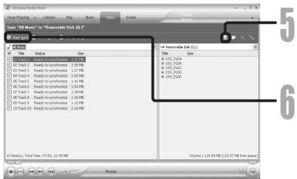 OLYMPUS LS-10 - Click [Start Sync]. The file is transferred to the recorder. - 1