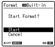 OLYMPUS LS-10 - Formatting the Recorder IFormatl - 6