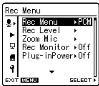 OLYMPUS LS-10 - Menu Setting Method - 2