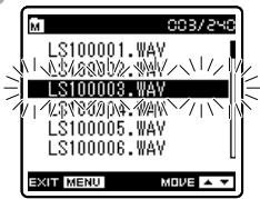 OLYMPUS LS-10 - Rearranging files [Replace] - 3