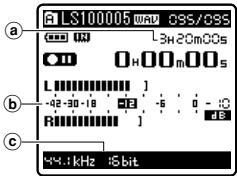 OLYMPUS LS-10 - Press the REC button and prepare to record. - 1