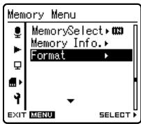 OLYMPUS LS-10 - Formatting the Recorder IFormatl - 2