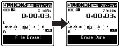 OLYMPUS LS-10 - Press the OK button. - 1