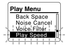 OLYMPUS WS-311M - While the recorder is stopped or during playback, press the MENU button for 1 second or longer. - 2