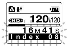 OLYMPUS WS-311M - Clearing an Index Mark or a Temp Mark - 2