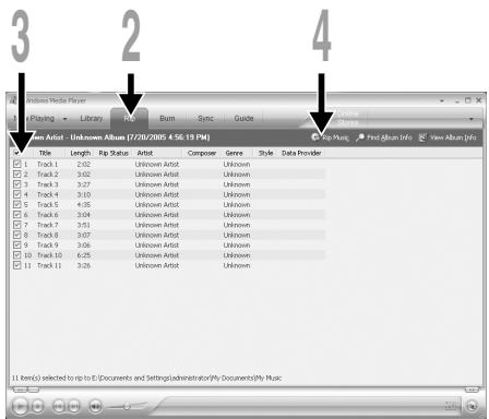 OLYMPUS WS-311M - Windows Media Player 10 - 3