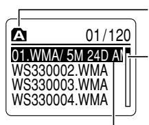 OLYMPUS WS-311M - List display - 1