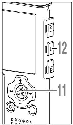 OLYMPUS WS-311M - Press the + or - button to select the bass effect level. - 1