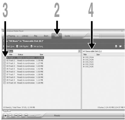 OLYMPUS WS-311M - Windows Media Player 10 - 1