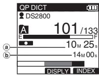 OLYMPUS DS-2800 - Move the slide switch to the REC (●) position to start overwriting. - 1