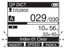 OLYMPUS DS-2800 - Clearing an index mark - 1