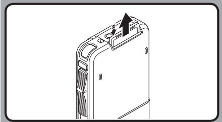OLYMPUS DS-2800 - Ejecting a SD card - 1