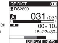 OLYMPUS DS-2800 - Move the slide switch to the REC (●) position to start recording. - 1
