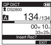 OLYMPUS DS-2800 - Insert recording - 1