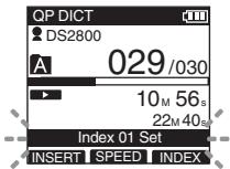 OLYMPUS DS-2800 - Setting an index mark - 1