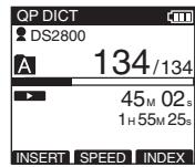 OLYMPUS DS-2800 - Partially erasing a file - 1