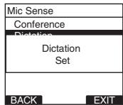 OLYMPUS DS-2800 - Press the OK/MENU button to complete the setup screen. - 1