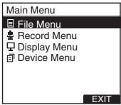 OLYMPUS DS-2800 - Press the OK/MENU button. - 1
