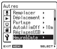 OLYMPUS LS-11 - Appuyez sur la touche ou  pour sélectionner l'onglet [autres] - 2