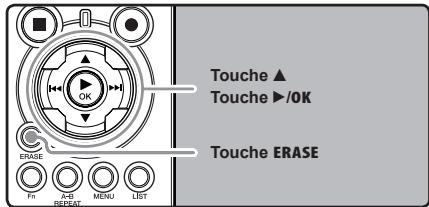 OLYMPUS LS-11 - Effacement de tous les fichiers d'un dossier - 1