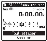 OLYMPUS LS-11 - Effacement de tous les fichiers d'un dossier - 3