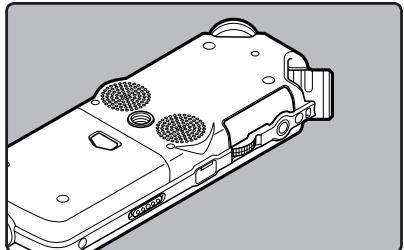 OLYMPUS LS-11 - Insertion d'une carte - 4