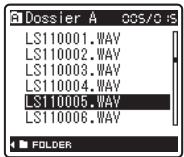 OLYMPUS LS-11 - Déplacer des fichiers [déplacement] - 2