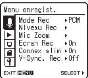 OLYMPUS LS-11 - Quand l'enregistreur est en mode d'arrêt, appuyez sur la touche MENU. - 1