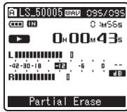 OLYMPUS LS-5 - Partially erase a file - 2