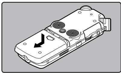 OLYMPUS LS-5 - Inserting Batteries - 1