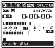 OLYMPUS LS-5 - Actually producing the sound you would like to record: - 2
