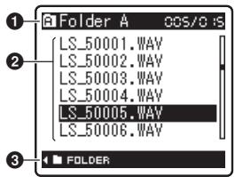 OLYMPUS LS-5 - File List Display - 1