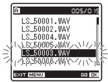 OLYMPUS LS-5 - Press the or button to select the location to move it to. - 1