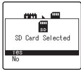 OLYMPUS LS-5 - Inserting a Card - 6