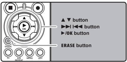 OLYMPUS LS-5 - Erasing One File at a Time - 1