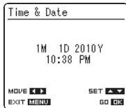 OLYMPUS LS-5 - Press the 0K button to complete the setting. - 1