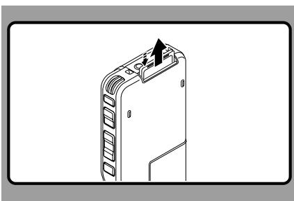 OLYMPUS DS-3400 - Ejection de la SD carte - 1