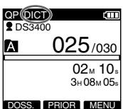 OLYMPUS DS-3400 - Sensibilité du microphone (Sens. Micro) - 5